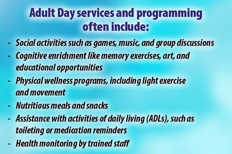 Clermont Park Senior Living Community in Denver, CO - clermont park list of adult day services and programming