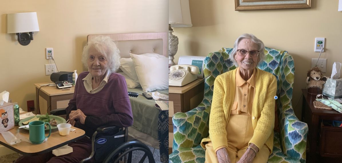 elderly senior living residents at clermont park