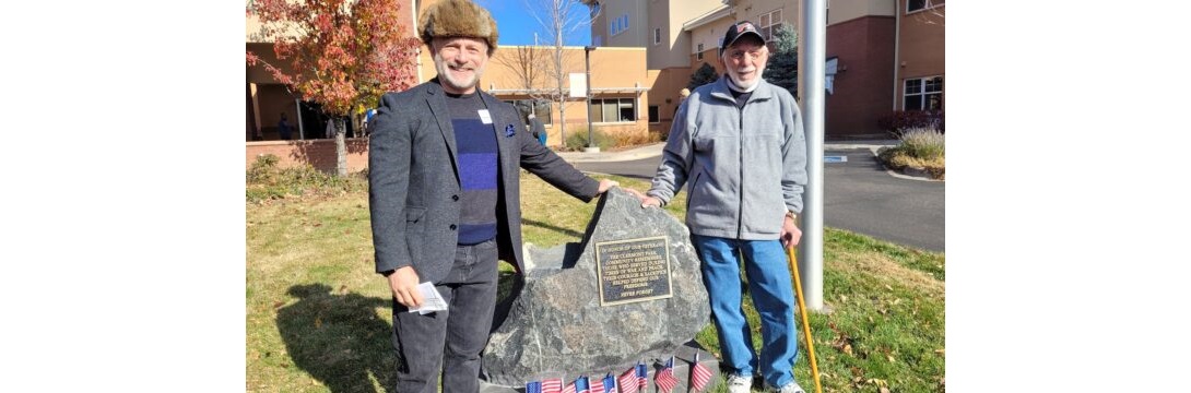 Unveiling of veterans monument at Clermont Park