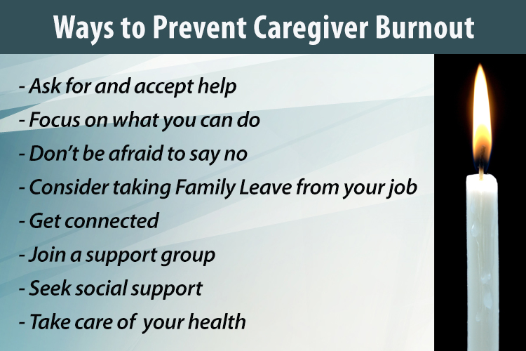 List of ways to prevent caregiver burnout