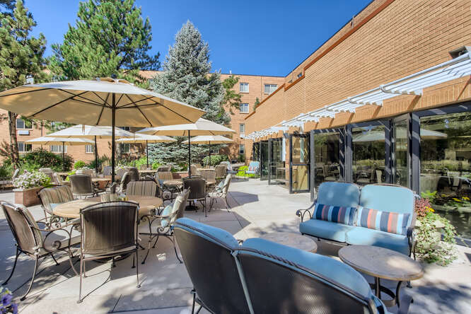 Clermont Park Senior Living Community in Denver, CO - 2479 s clermont st denver co small 026 026 picnic area 666x444 72dpi