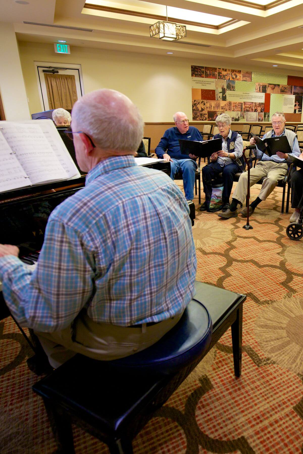 Clermont Park Senior Living Community in Denver, CO - choir rehearsal