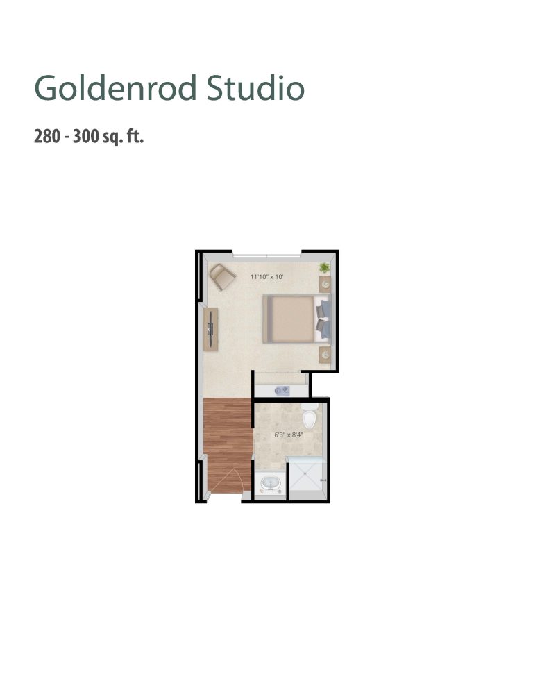 Goldenrod Studio Floor Plan