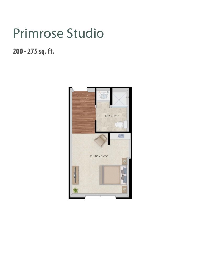 Primrose Studio Floor Plan