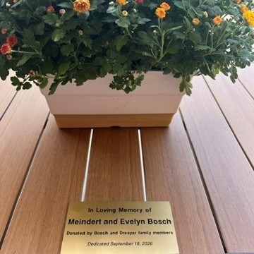 Clermont Park Senior Living Community in Denver, CO - meindert and evelyn bosch memorial plaque